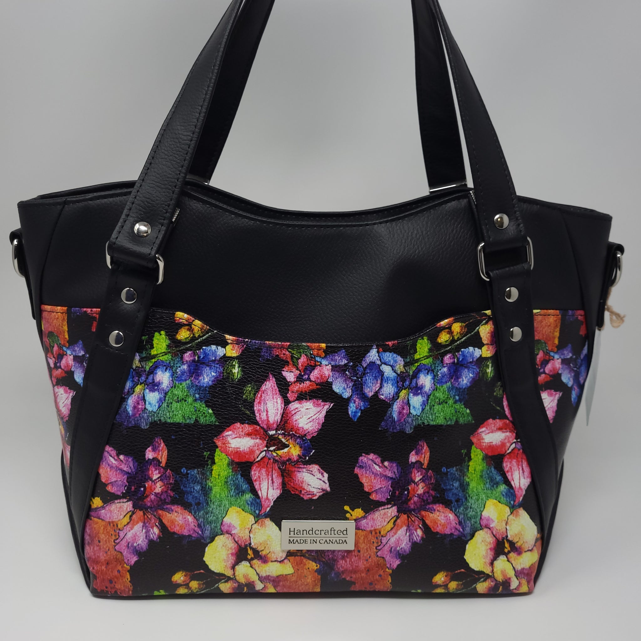 Hiraeth Handbag - Black Floral